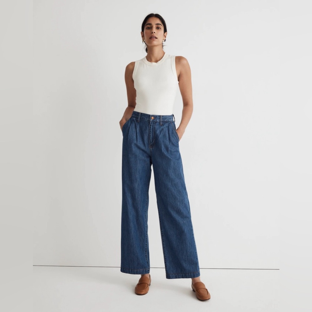 The Harlow Wide-Leg Jean in Fairson Wash